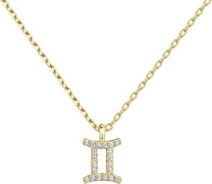 PAVOI 14K Gold Plated CZ Astrology Necklace Astrology Necklace | Astrology Gifts For Women | Zodiac Necklaces